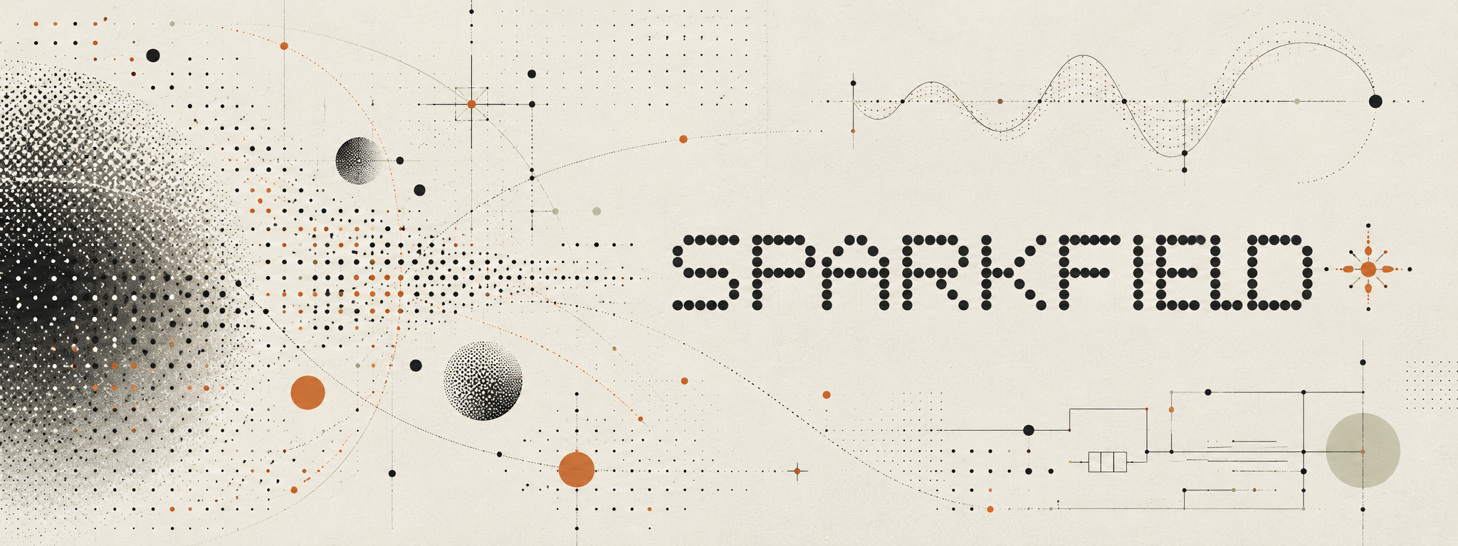 Original Sparkfield dotted signals artwork